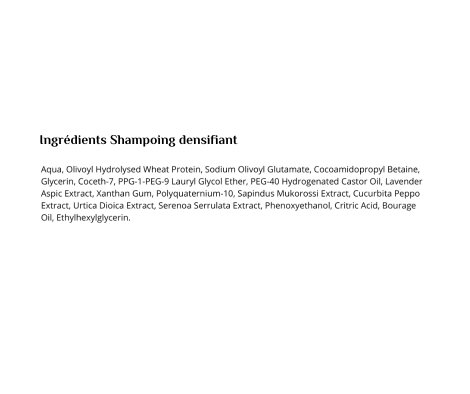Shampoing densifiant