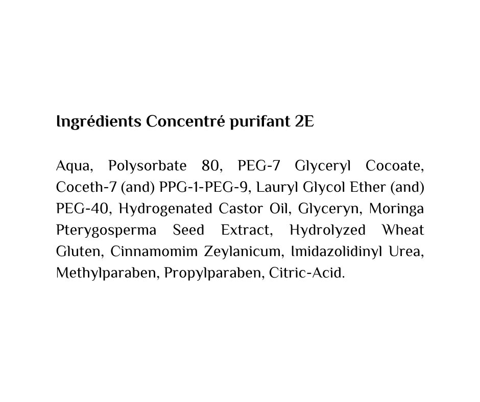 Concentré Purifiant 2E
