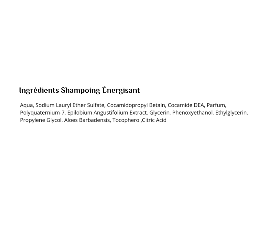 Shampoing énergisant